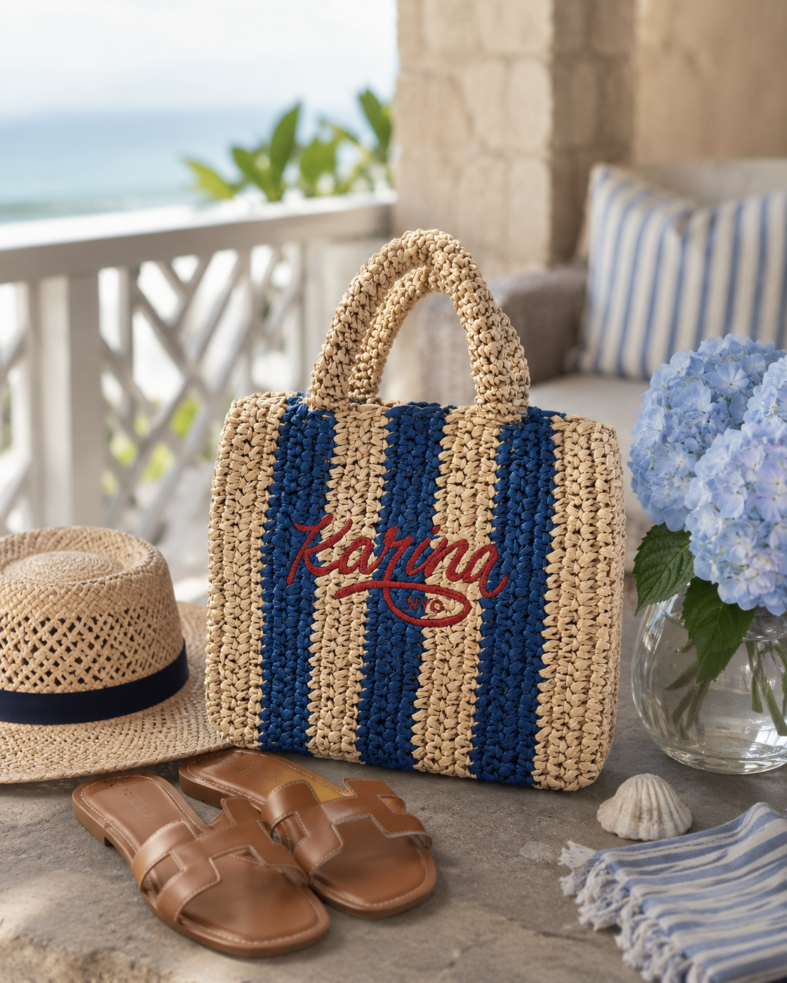 Striped Mini Bag