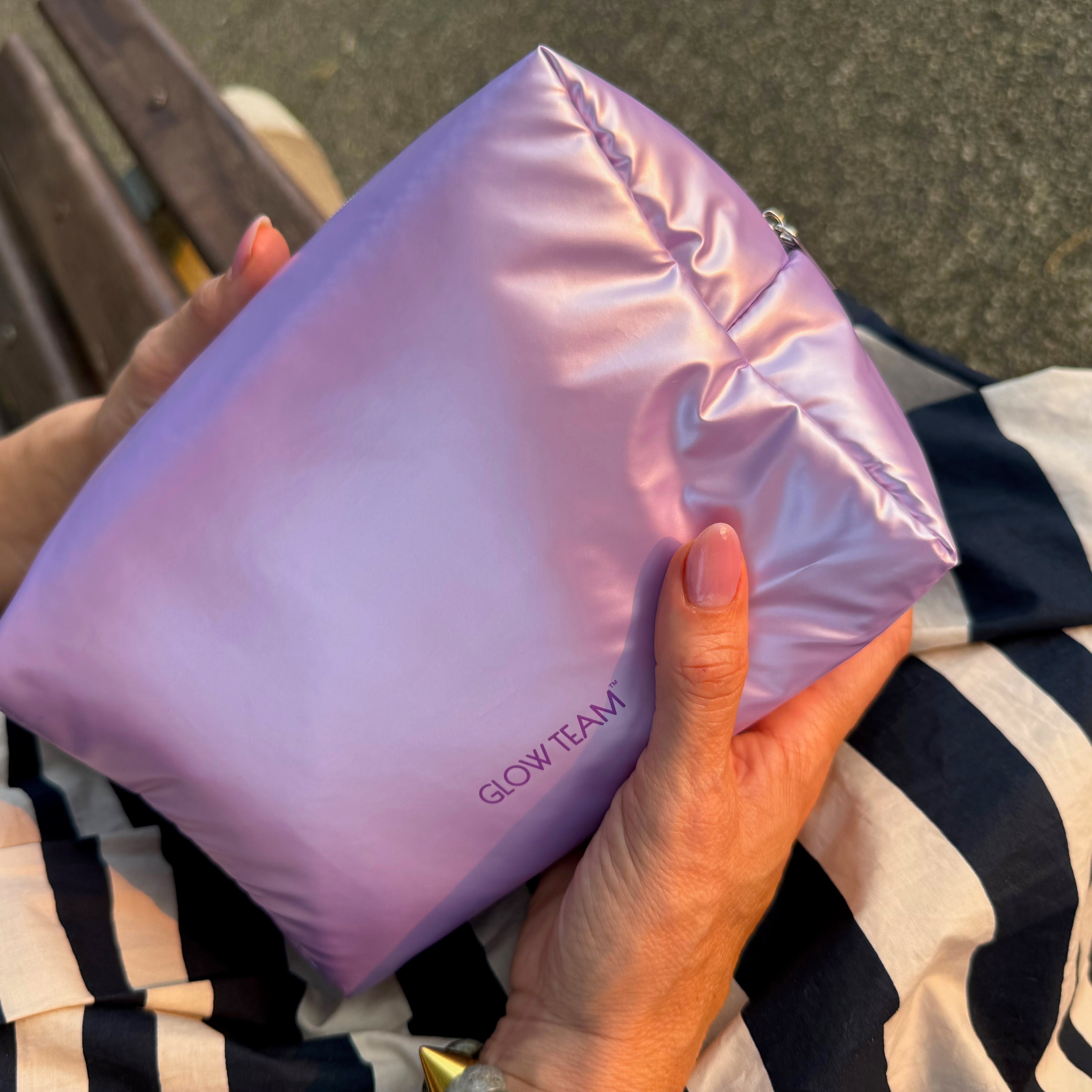 Glow Team Perfect Purple Makeup Bag