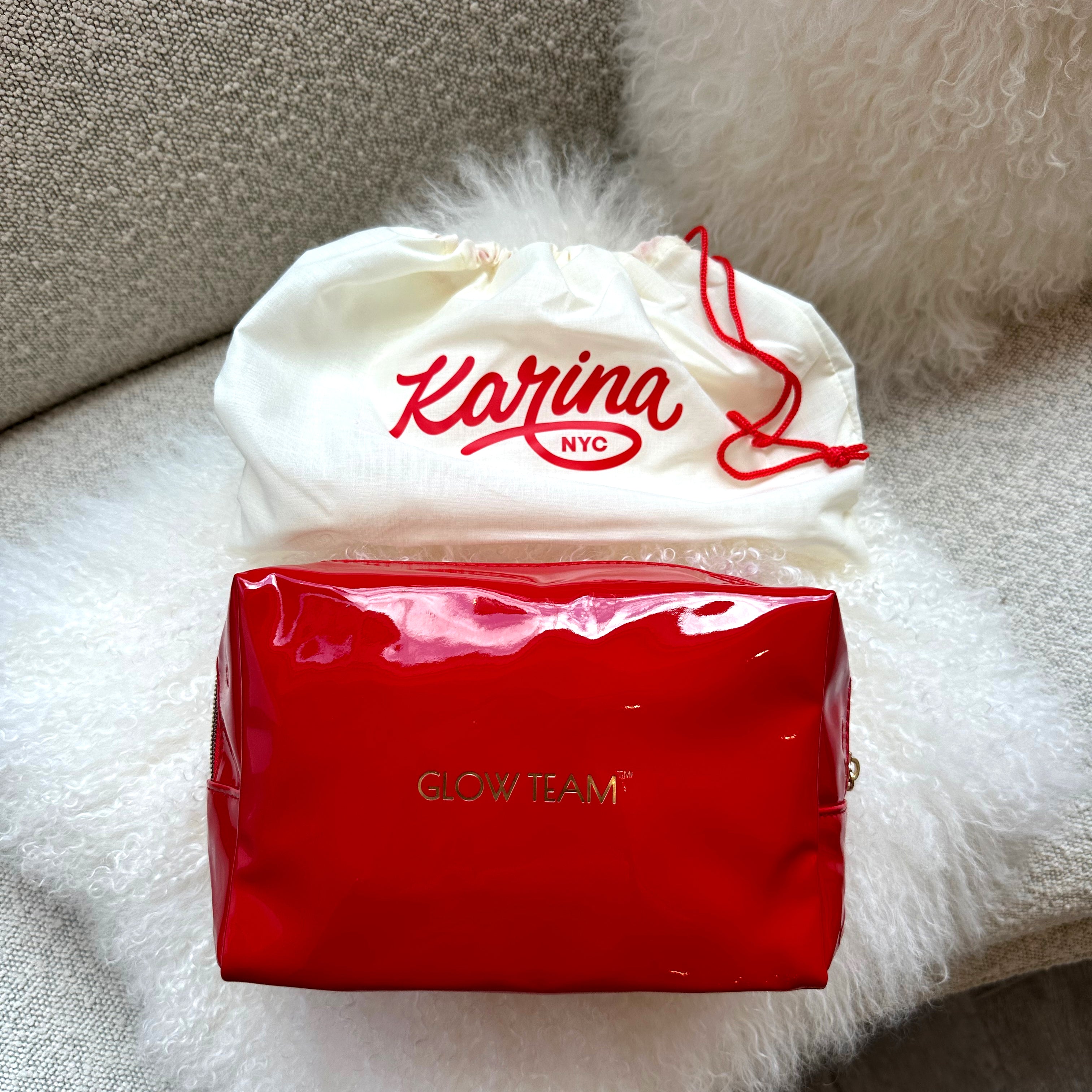 Glow Team Ruby Red Toiletry Bag