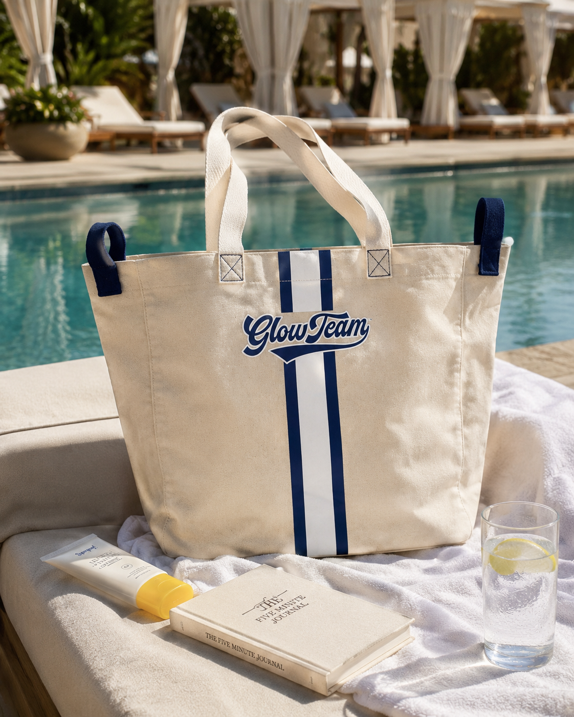 Glow Team Beach Tote - Blue
