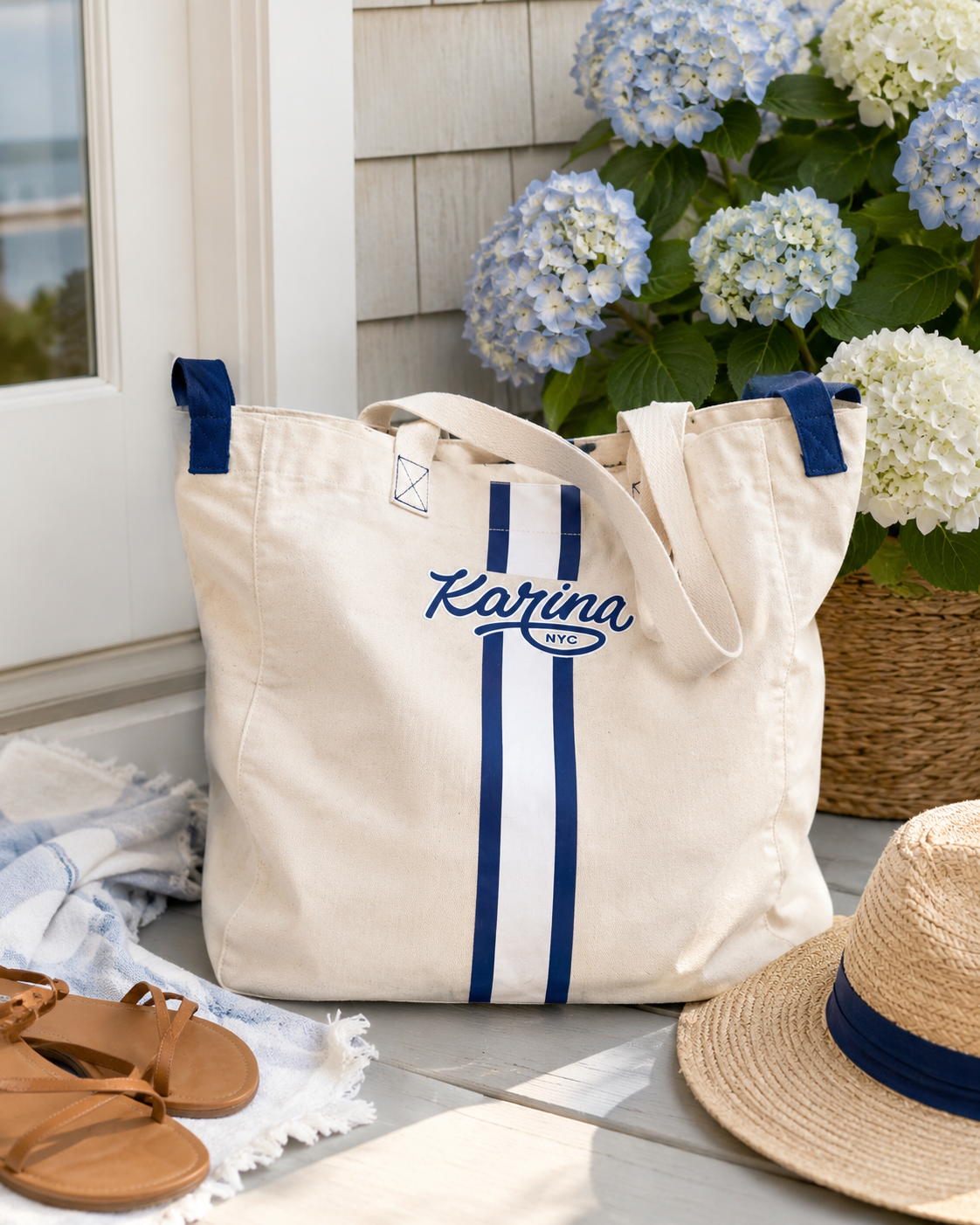 Glow Team Beach Tote - Blue