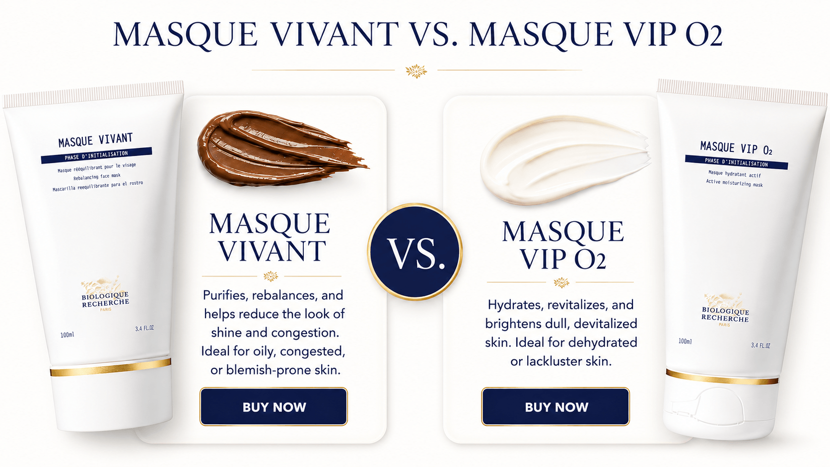Masque Vivant vs. Masque VIP O2 comparison