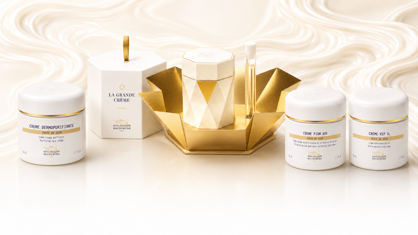 Cream Concierge skincare selection
